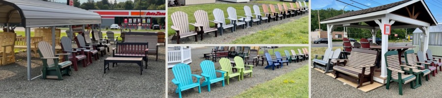 Wood and Poly Lumber Outdoor Patio Furniture Available At Pine Creek Structures of Binghamton, NY